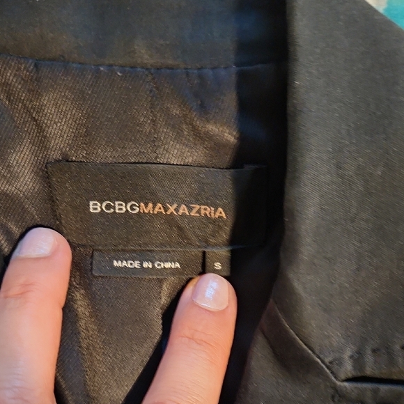 BCBG Black Blazer with Button Details S - Picture 4 of 5
